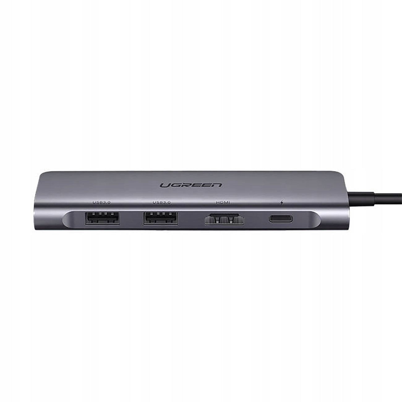 6IN1 HUB ADAPTER USB-C - HDMI USB-A USB-C PD READER SD TF GREY Product weight with unit packaging 0.5 kg