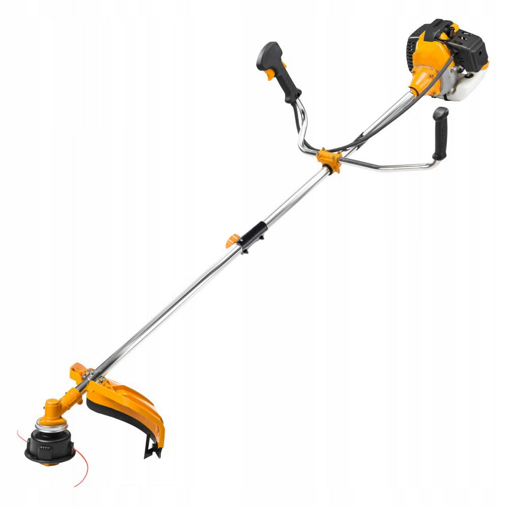 6KM COMBUSTION SCYTHE TRIMMER MOWER POWER +DISC +HEAD + BRACES +LINE Batteries included no