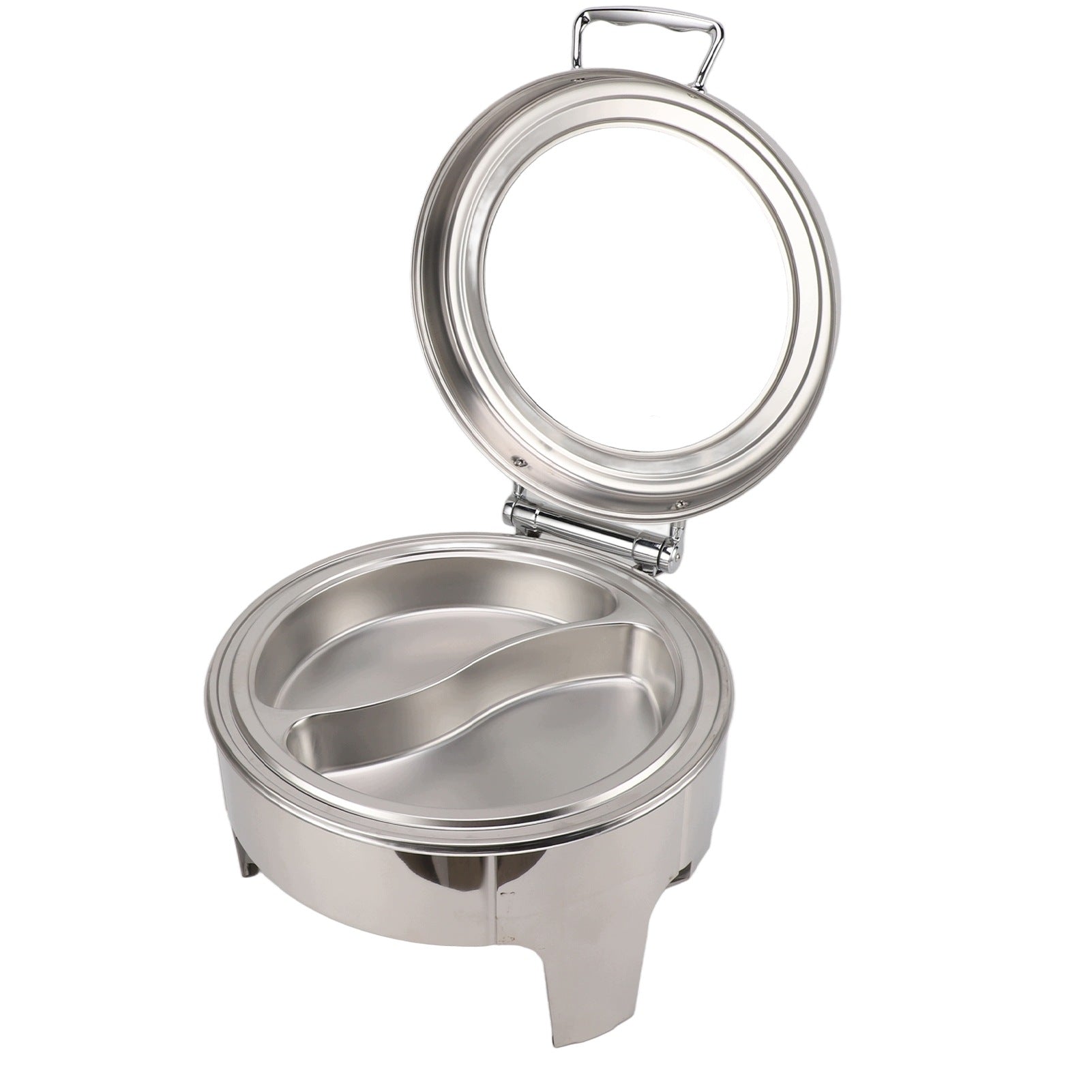 6L Stainless Steel Round Rubbing Dish with Visible BU Dominant color multicolor