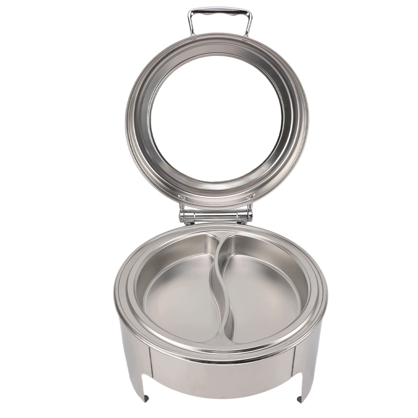 6L Stainless Steel Round Rubbing Dish with Visible BU