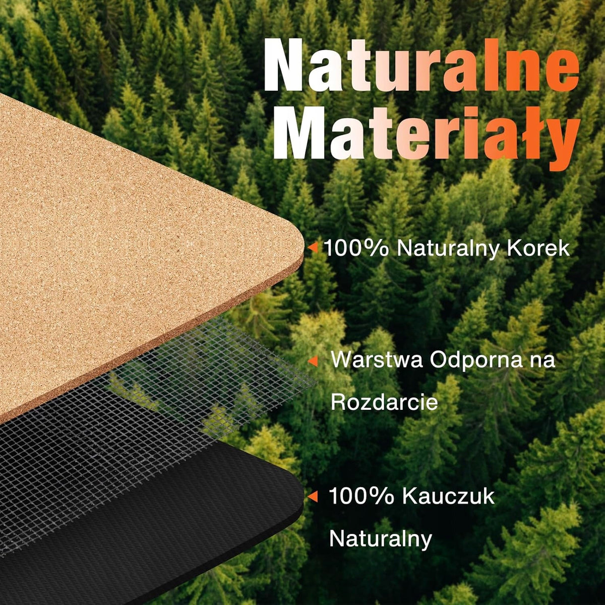 6MM ANTI-SLIP CORK MAT FOR PILATES AND FITNESS YOGA READY Brand DH FitLife