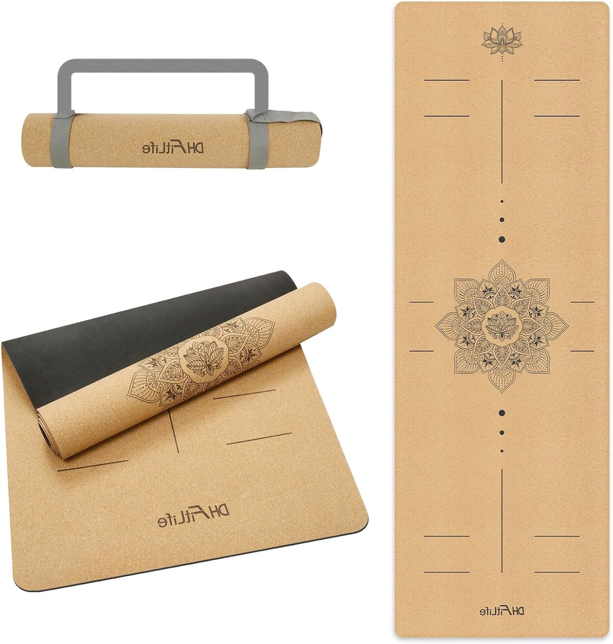6MM ANTI-SLIP CORK MAT FOR PILATES AND FITNESS YOGA READY