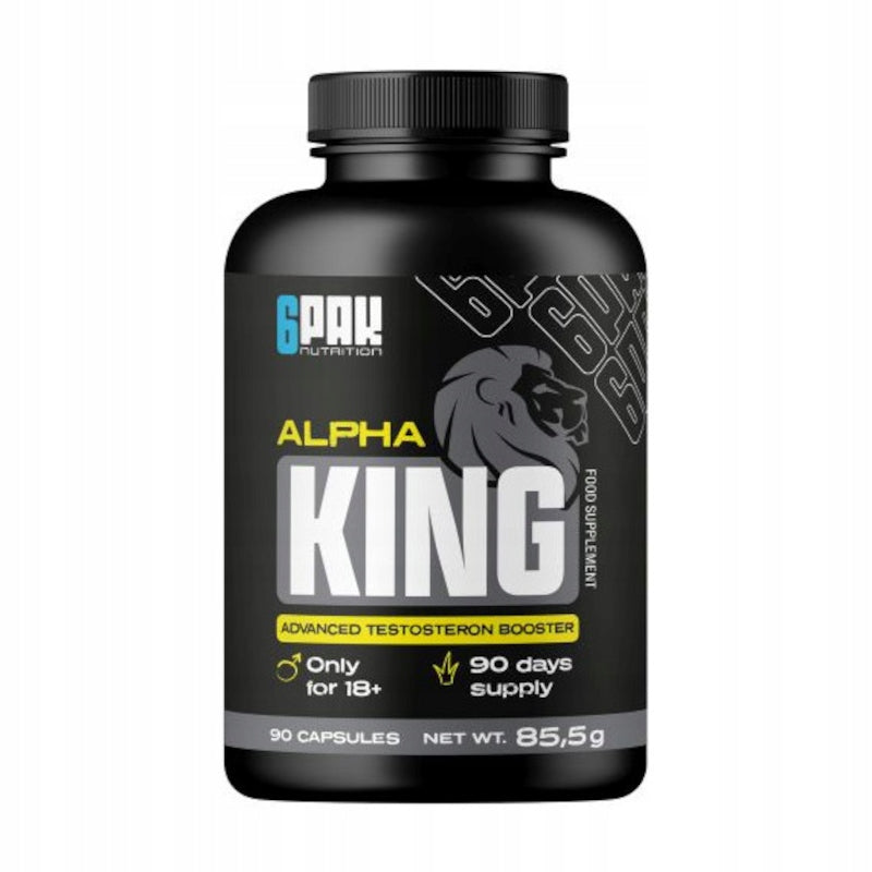 6PAK Alpha King Testosterone Booster 90 Capsules