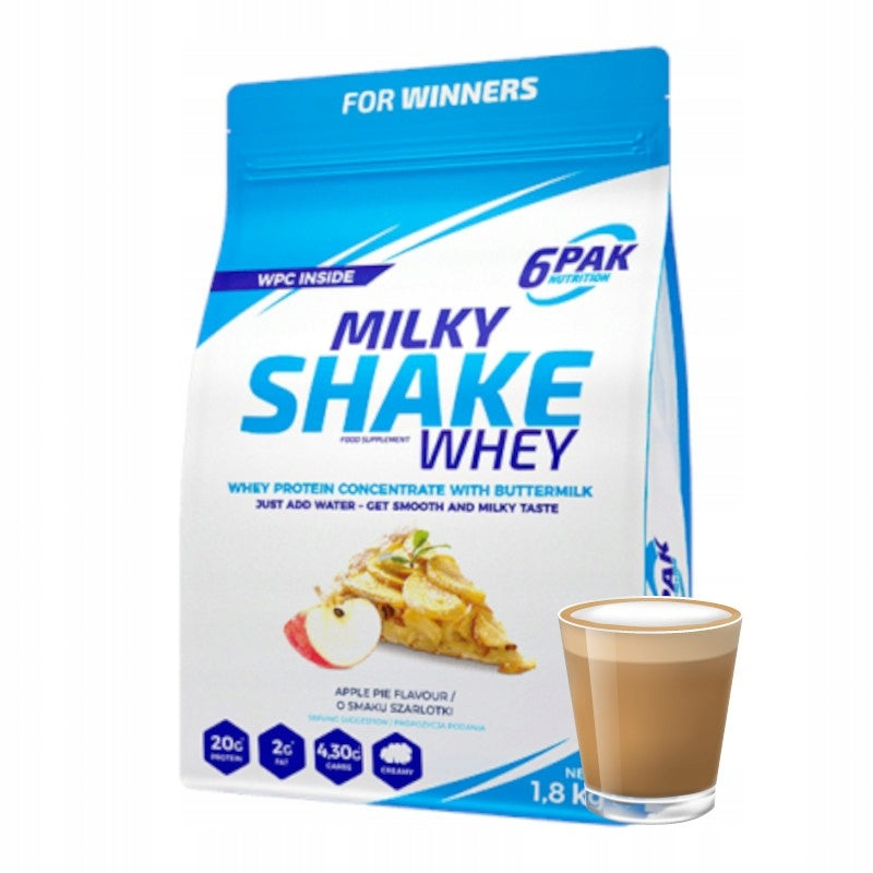 6PAK Milky Shake Whey Protein WPC 1,8kg Caffe Latte Brand 6PAK Nutrition