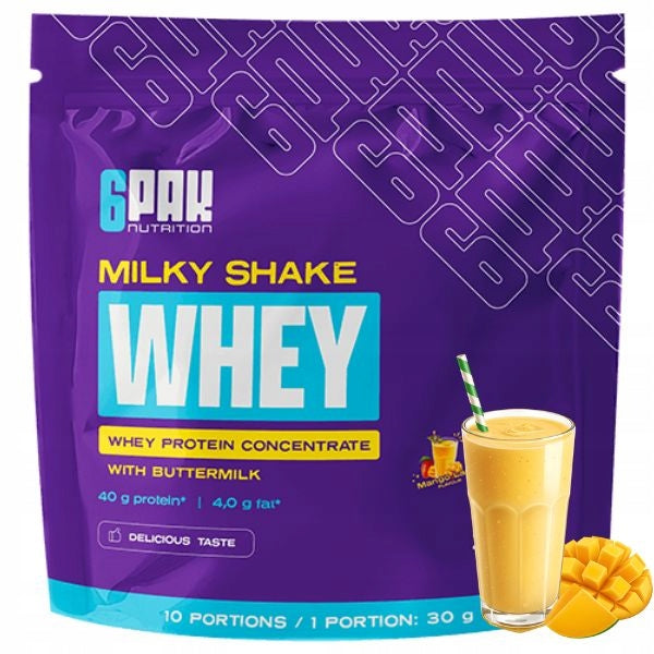 6PAK NUTRITION MILKY SHAKE WHEY 300g Protein Conditioner WPC Whey Protein