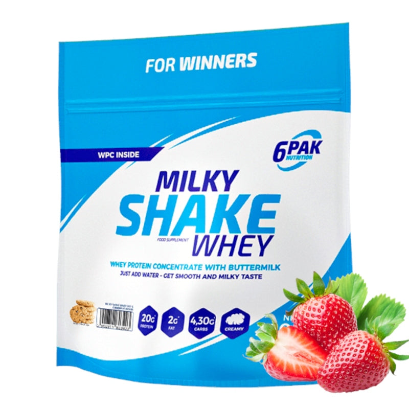 6PAK Nutrition Milky Shake Whey 300g Strawberry