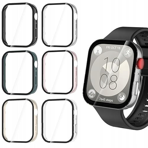 6PCS CASE COMPATIBLE WITH HUAWEI WATCH FIT 3 steel for home gift