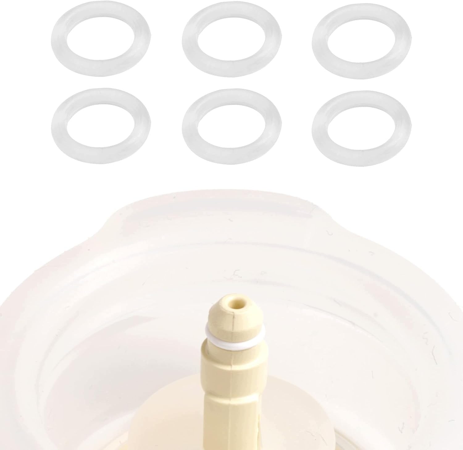 6PCS O-RINGS RUBBER SEALS FOR MANUAL BREAST PUMP BPA FREE Medical device type accessories for a medical device or a product without an intended medical purpose