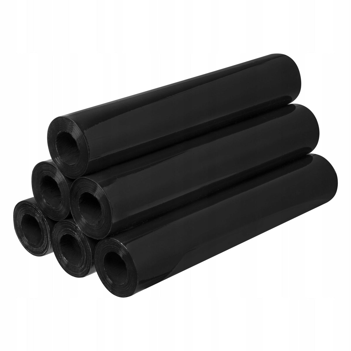 6PCS STRETCH FILM STRETCH TUBELESS BLACK OPAQUE CORELESS STRONG XXL