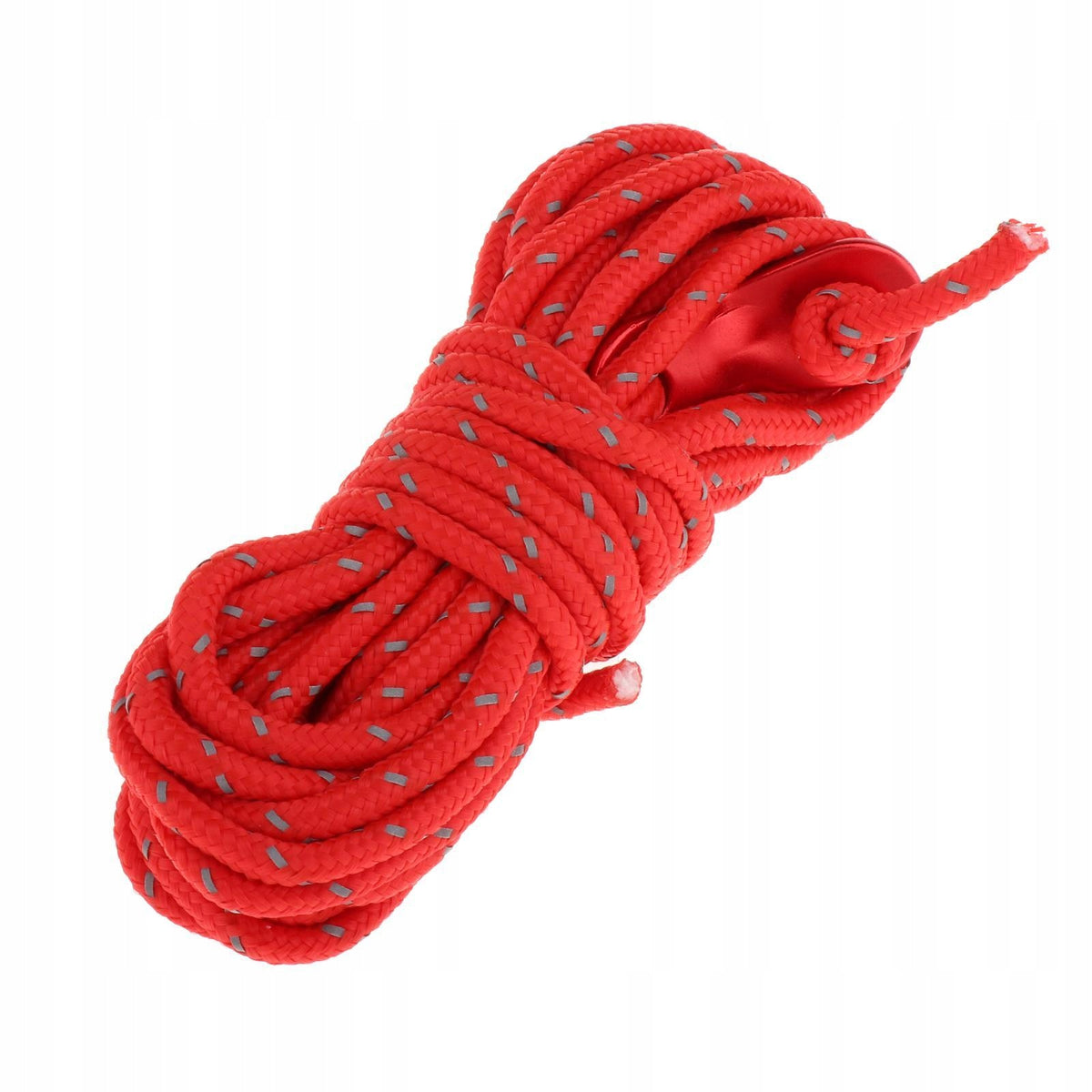 6Pcs 4mm Tent Guy Line Rope Cord Nylon Paracord with Adjuster Camping Red Packaging status original