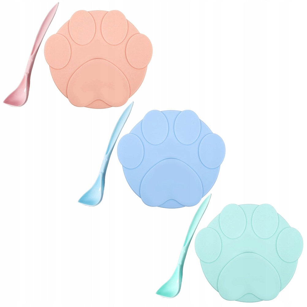 6Pcs Assorted Silicone Can Covers with Pet Feeding Spoon Set Manufacturer code 9435654
