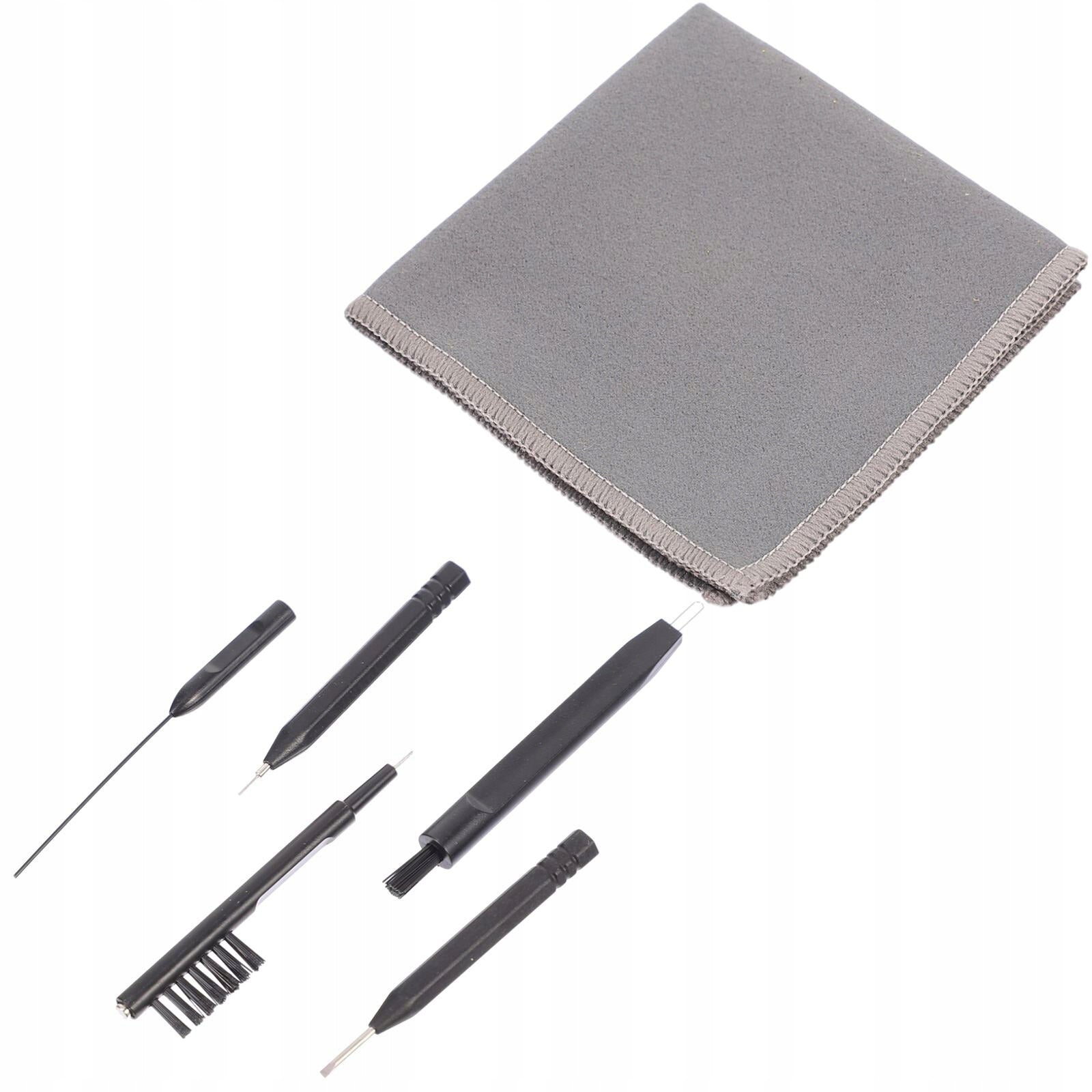6Pcs Compact Hearing Amplifier Cleaner Set with Easy Storage