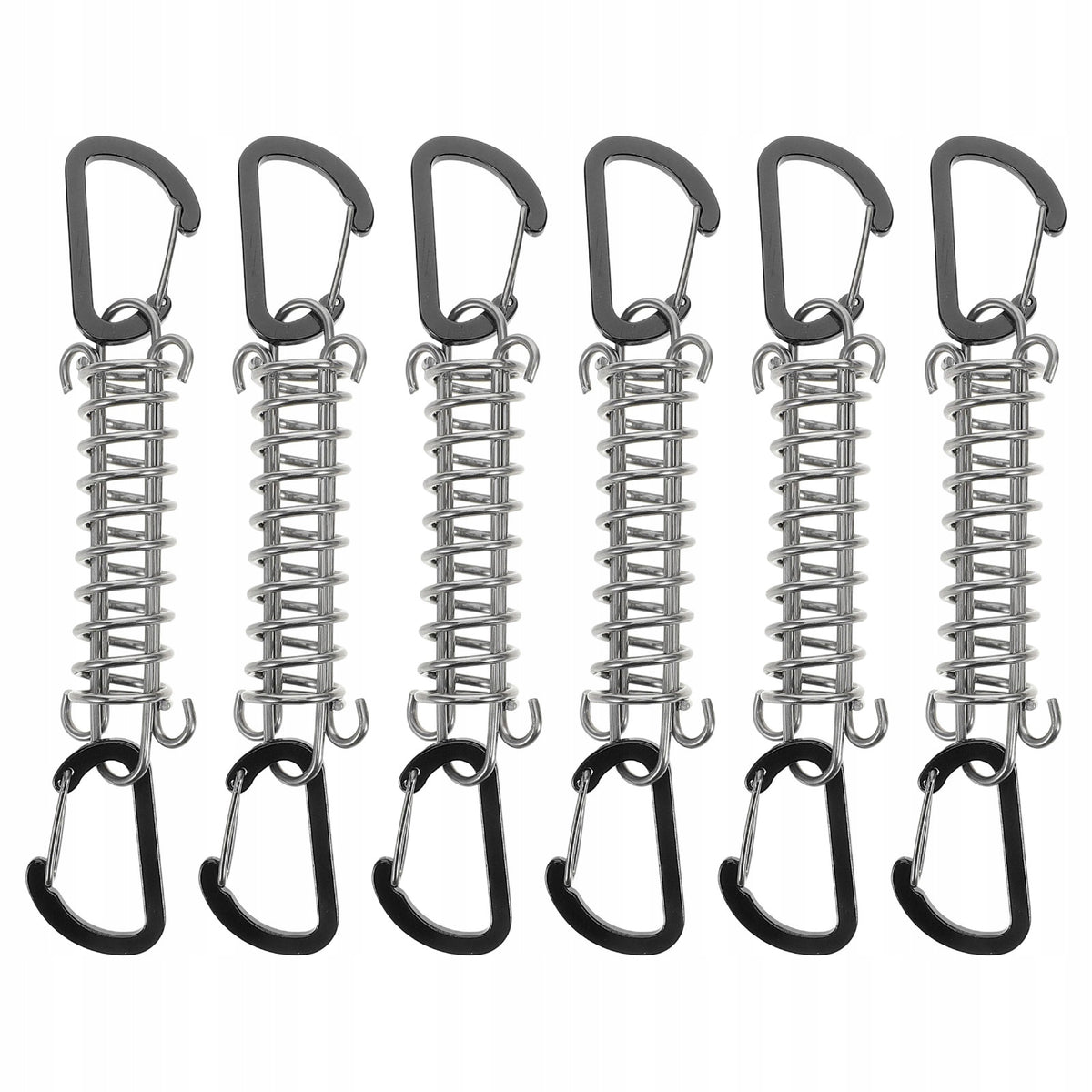 6Pcs Outdoor Tent Rope Tightener Buckles with Strong Spring Lock Design