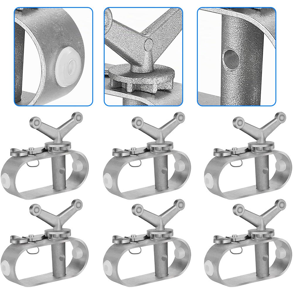 6Pcs Rope Tensioner For Pool Aluminum Tensioner Links For Pool Cover