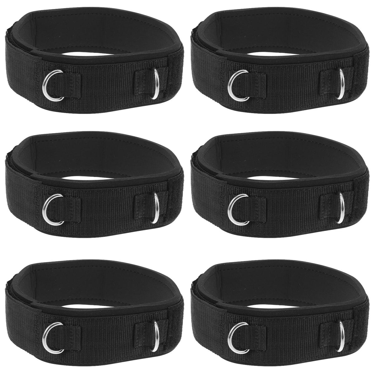 6Pcs Strong Leg Training Straps with Adjustable Fitness Buckle