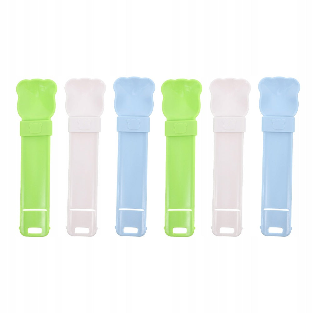 6Pcs Unique Cat Treat Feeding Spoons for Precise Wet Food Dispensing