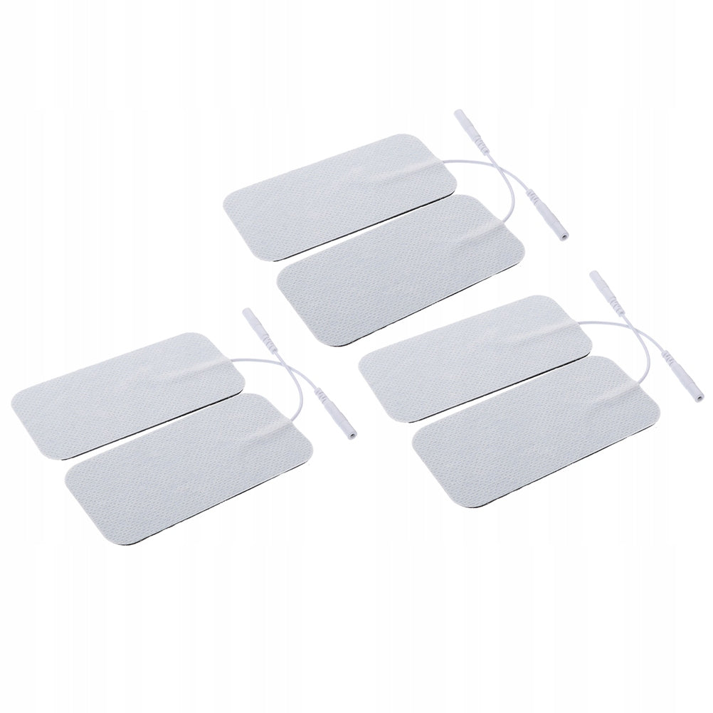 6Pcs White Gel Therapy Pads Self-Adhesive Massage Patches for Pain Relief Kind electrostimulator