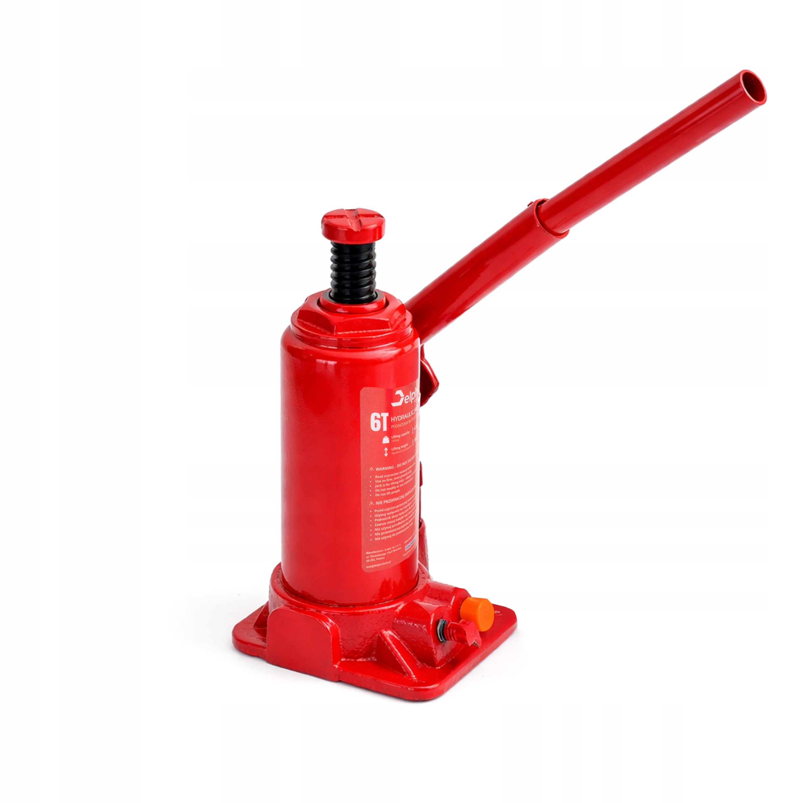 6T 6000KG 180-350MM HYDRAULIC BOTTLE BOLLARD CAR LIFT Maximum lifting height 350 mm