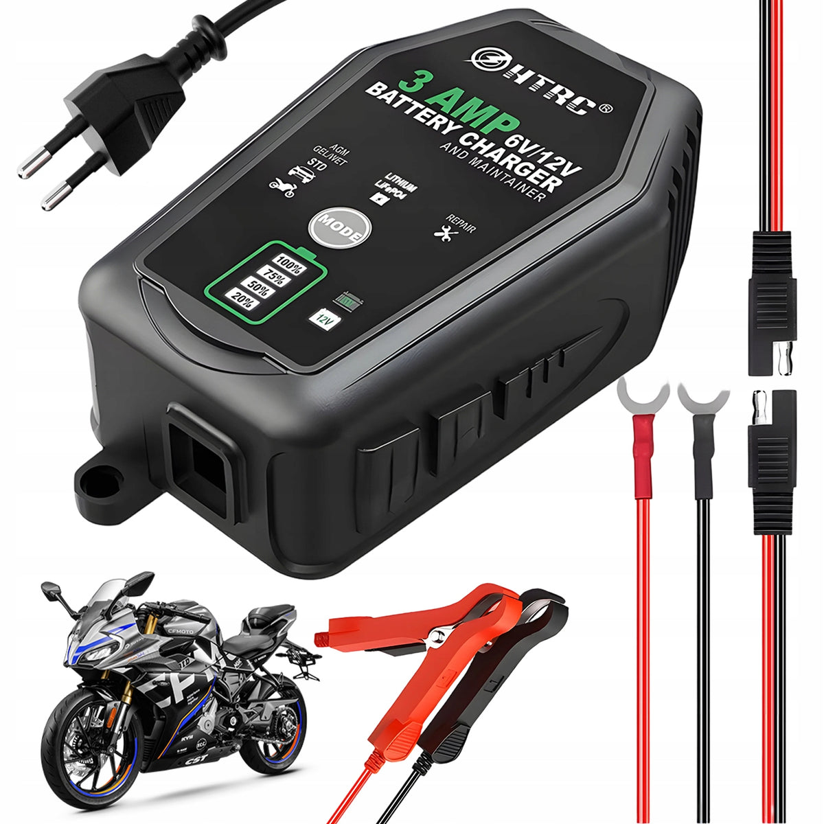 6V 12V 3A CAR BATTERY CHARGER RECTIFIER FAST Packaging status original
