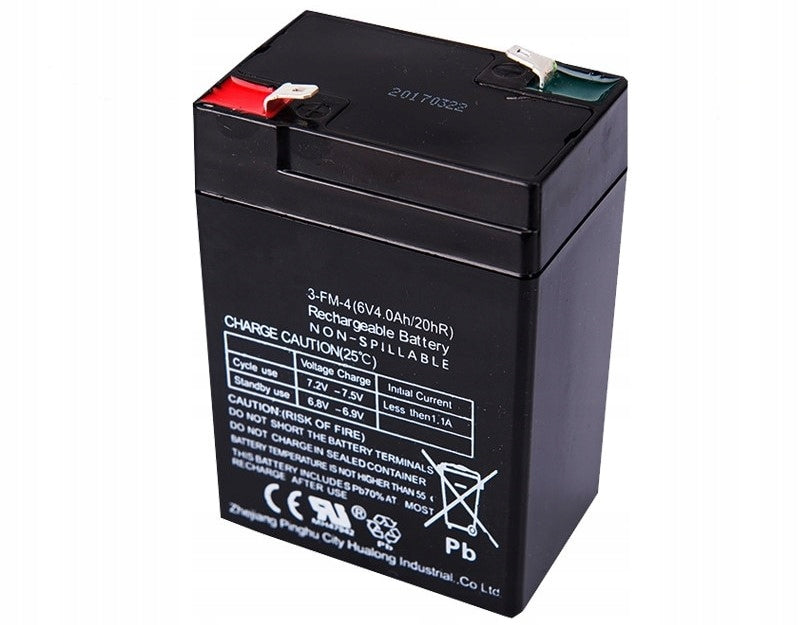 6V 4Ah Gel Battery For Car Toys Motorcycle Quada