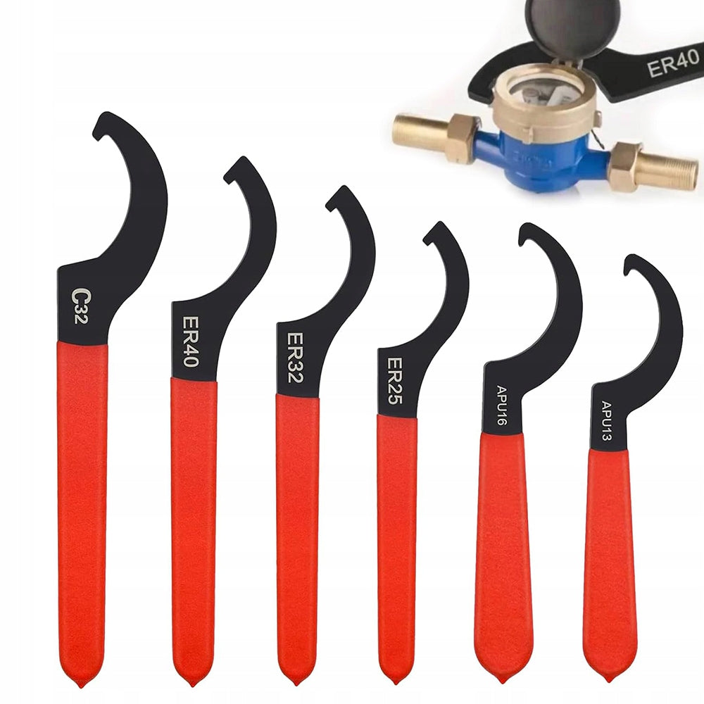 6X Hook Wrenches with Claw Nose for Nuts Set Manufacturer code V11V