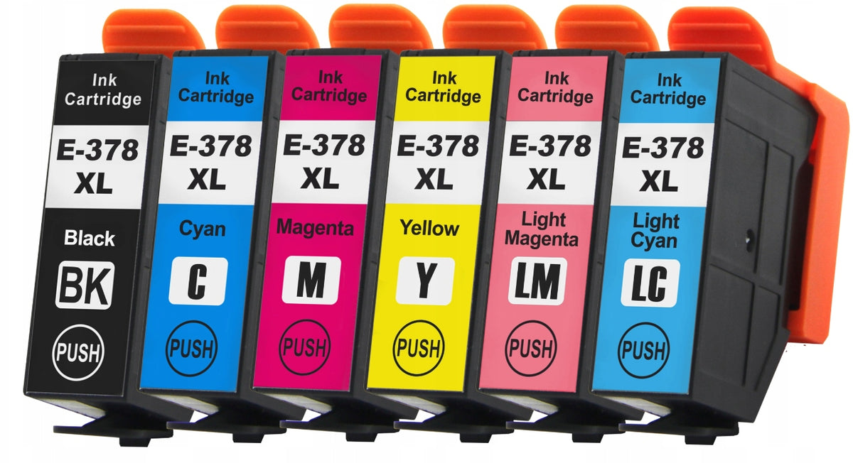 6X Ink cartridges for Epson Expression Photo XP-8600 XP-8700