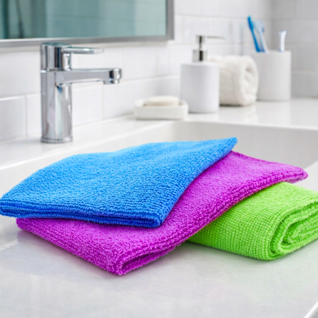 6X MICROFIBER CLOTH | 30X30 CLOTHS | FOR KITCHEN BATHROOM | FOR CAR Packaging status original