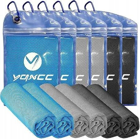 6X SPORTS MICROFIBER TOWEL COOLING QUICK DRYING 120x30cm SET