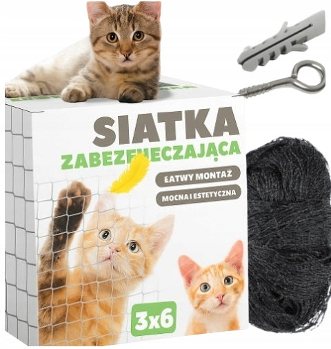 6X3 CAT BALCONY NET SET WITHOUT DRILLING SAFE CATS Manufacturer code 5904463614017