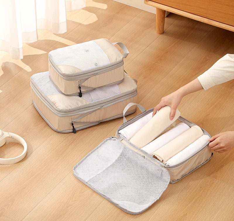 6in1 CABINET SUITCASE PACKING ORGANIZER SET COMPRESSION ORGANIZER Packaging status original