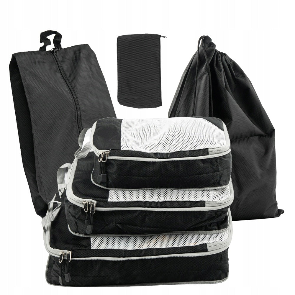 6in1 SUITCASE CABINET ORGANIZER SET TRAVEL COMPRESSION ORGANIZER Packaging status original
