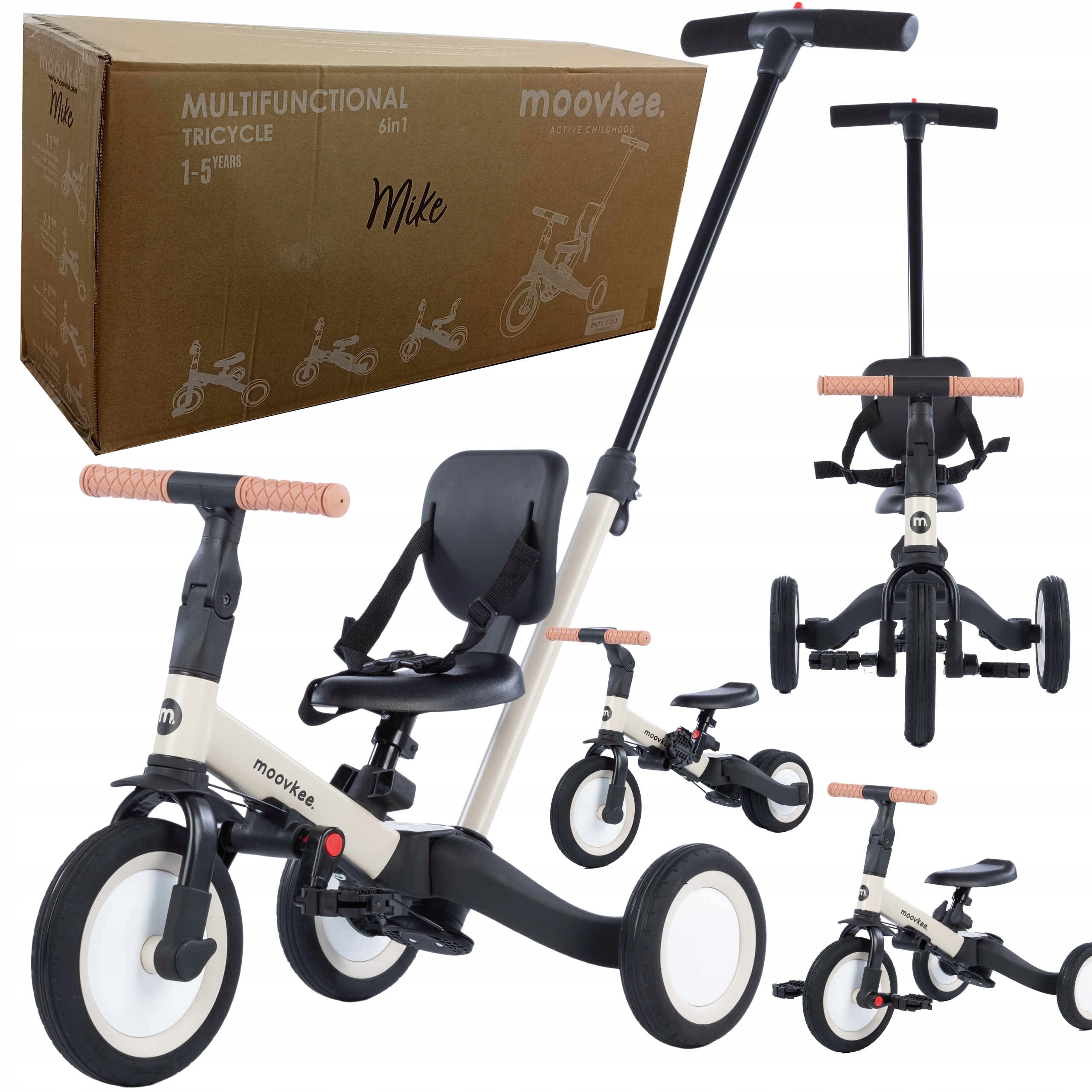 6in1 bike MOOVKEE MIKE balance / tricycle 1-5 years
