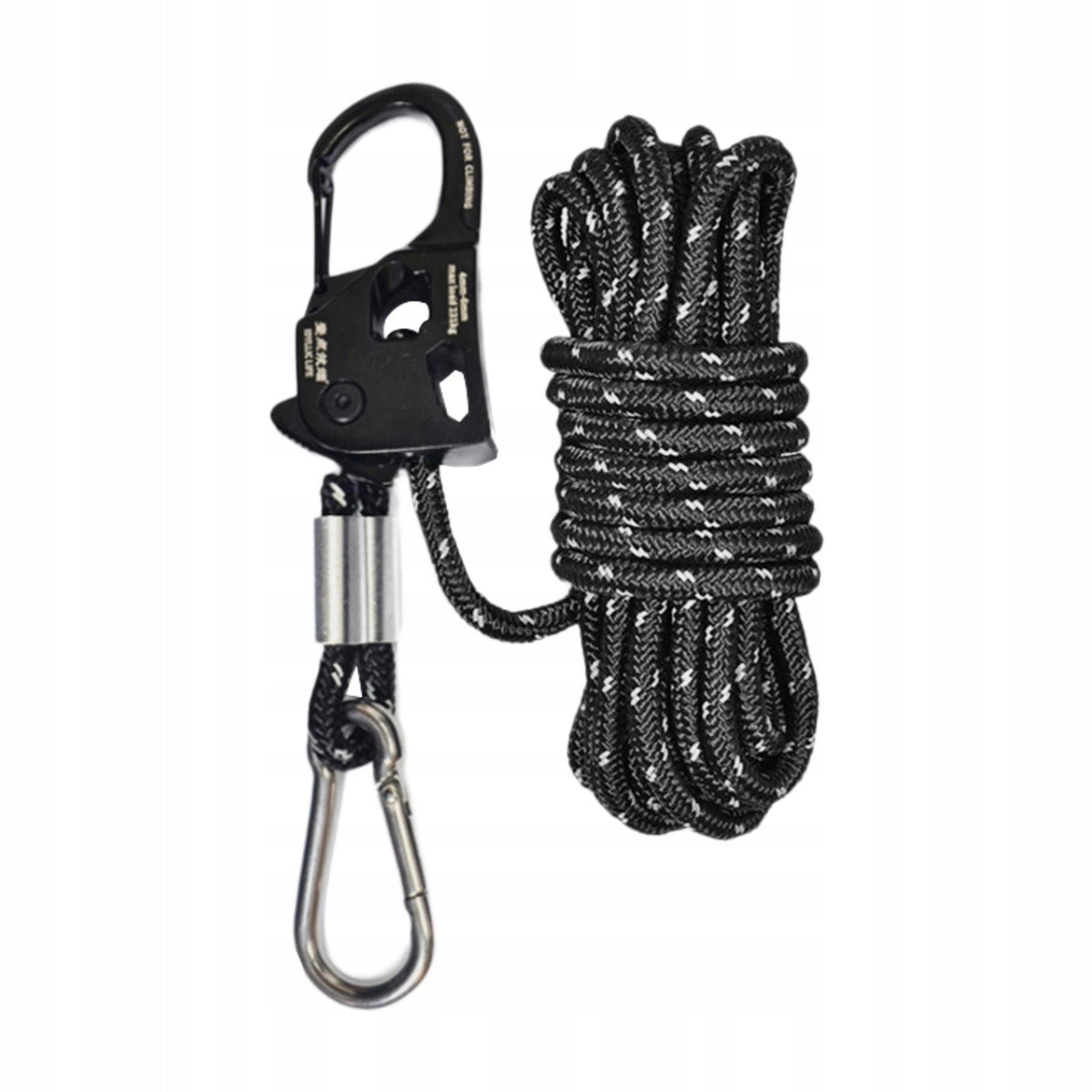 6mm Tent Guy Rope Tent Tie Downs Rope Hanger Heavy Duty Tent Cord Black Packaging status original