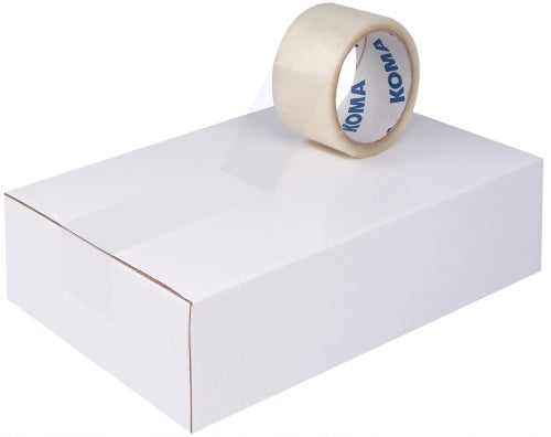 6pcs 48mm/60y PACKING TAPE brown KOMA rubber FOR PALLET PACKAGES