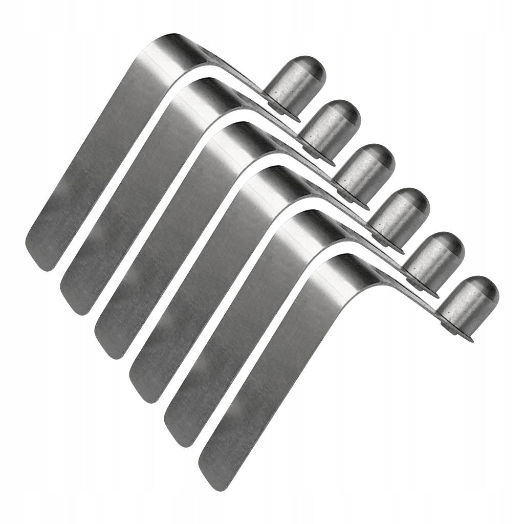 6pcs 8mm Stainless Steel Kayak Paddle Tent Pole Spring Snap