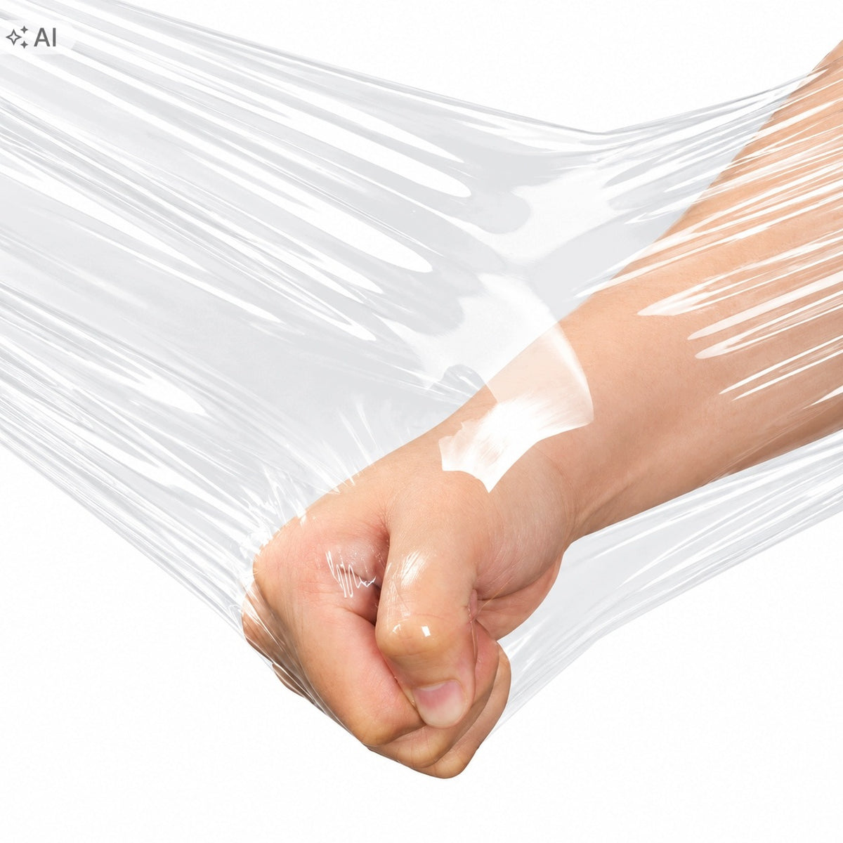 6x 2,5 kg Stretch Film Transparent 500 mm 10 mik For Hand Packing Packaging status original