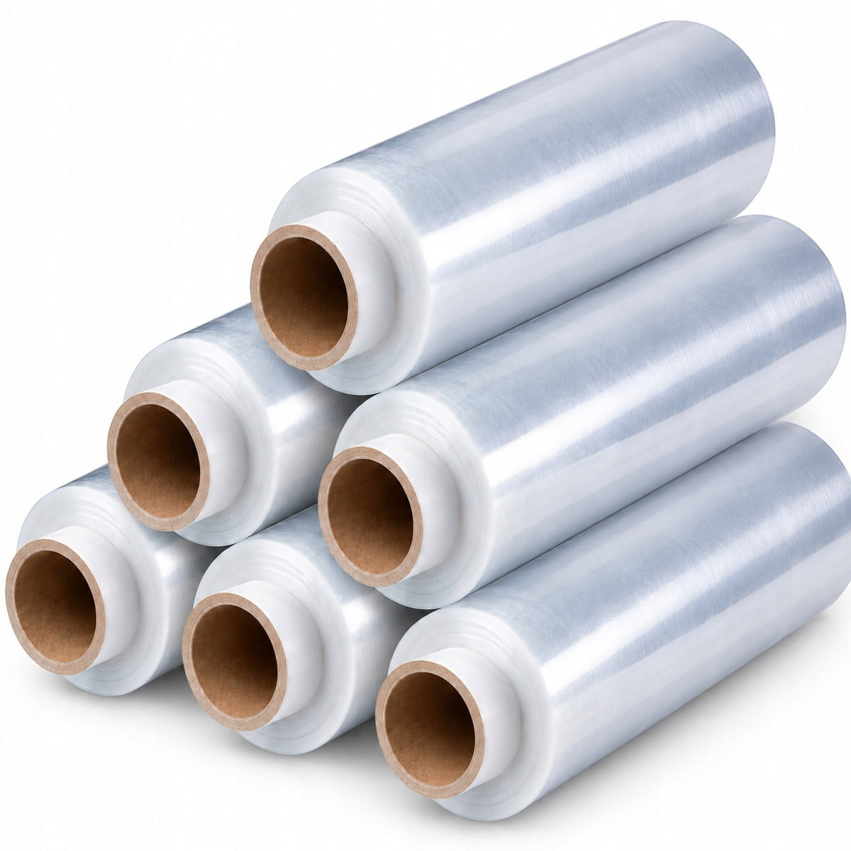 6x 2,5 kg Stretch Film Transparent 500 mm 10 mik For Hand Packing