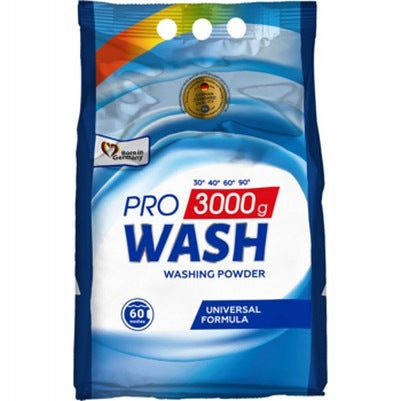 6x 3kg PROWASH Washing powder universal D/PR UNIW Brand Pro Wash