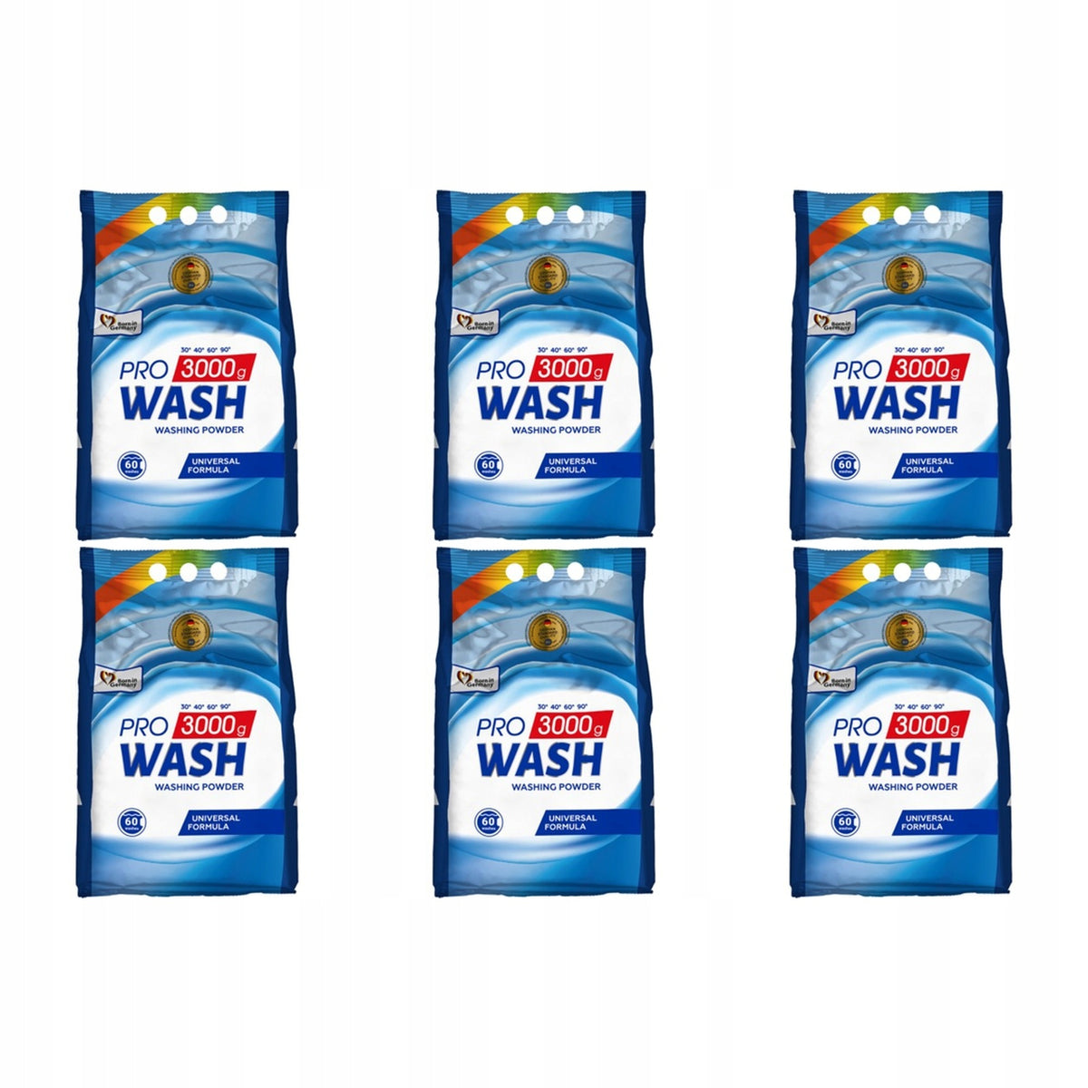6x 3kg PROWASH Washing powder universal D/PR UNIW