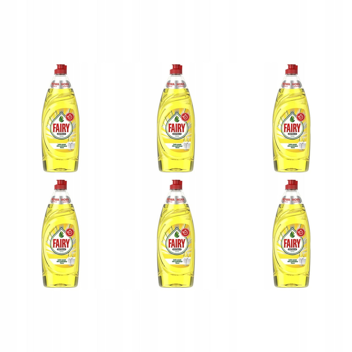 6x 650ml Fairy Extra+ Citrus Dishwashing Liquid