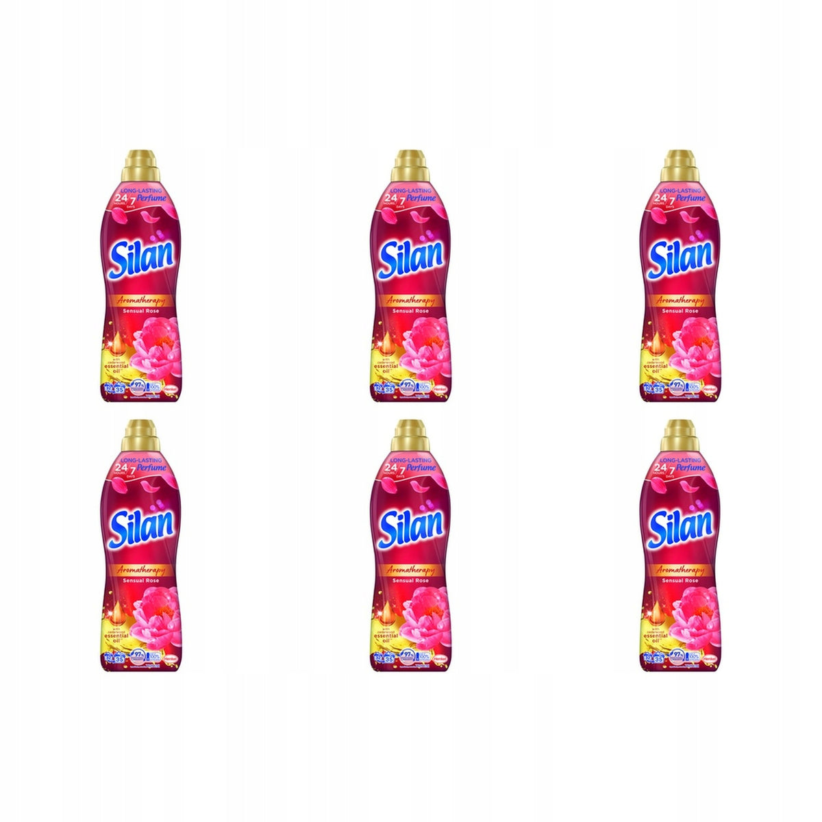 6x 770ml Silan Aromatherapy Sensual Rose