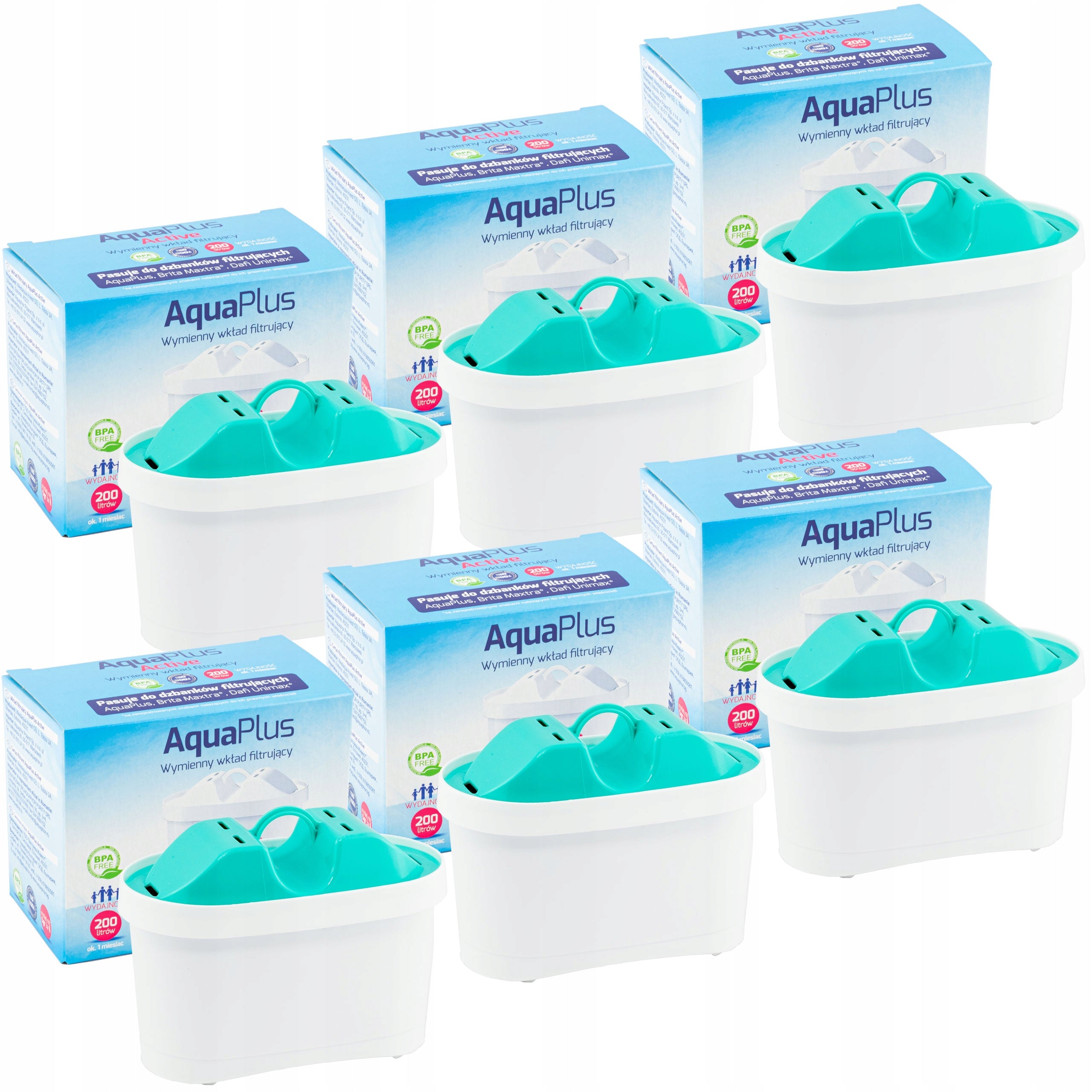 6x AquaPlus filter for jug water replacement Dafi Unimax Brita Maxtra Plus EAN (GTIN) 0721427003046