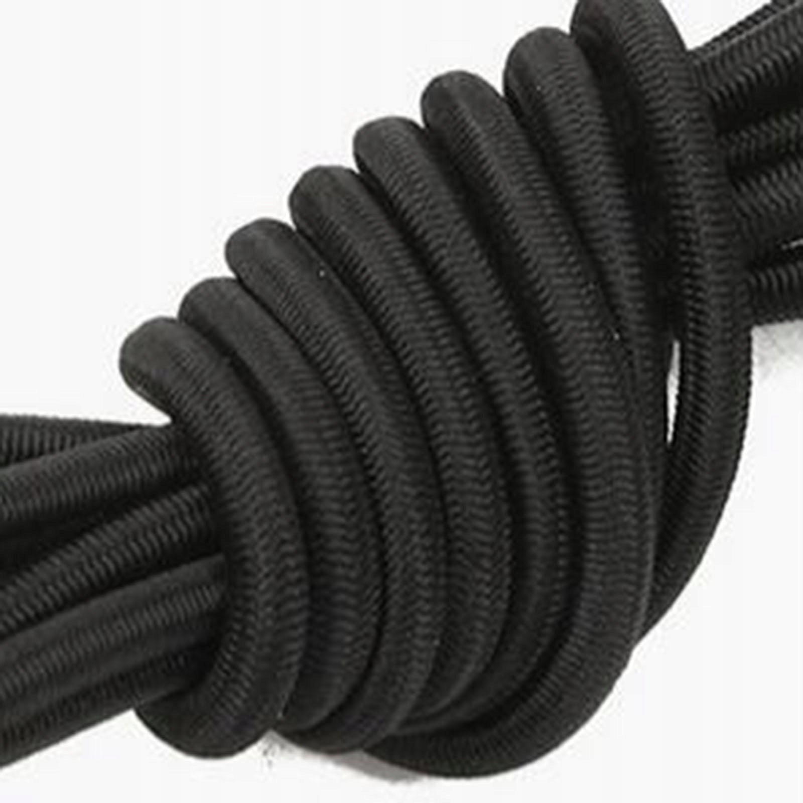 6x D Ring Patch Tie Down Elastic Bungee Rope Deck Attachment Kit D Black Weight 100 kg