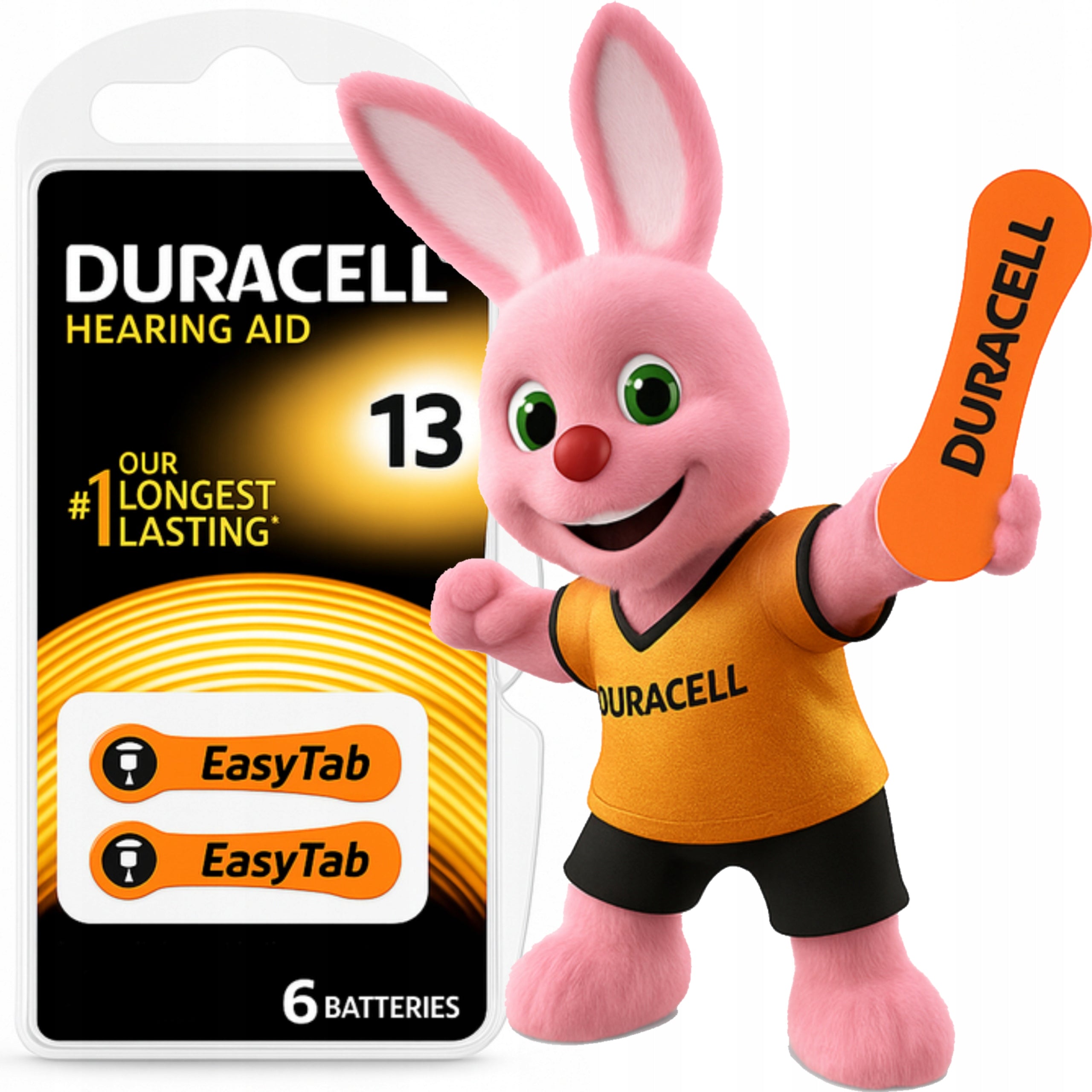 6x DURACELL BATTERIES FOR HEARING AIDS 13 PR
