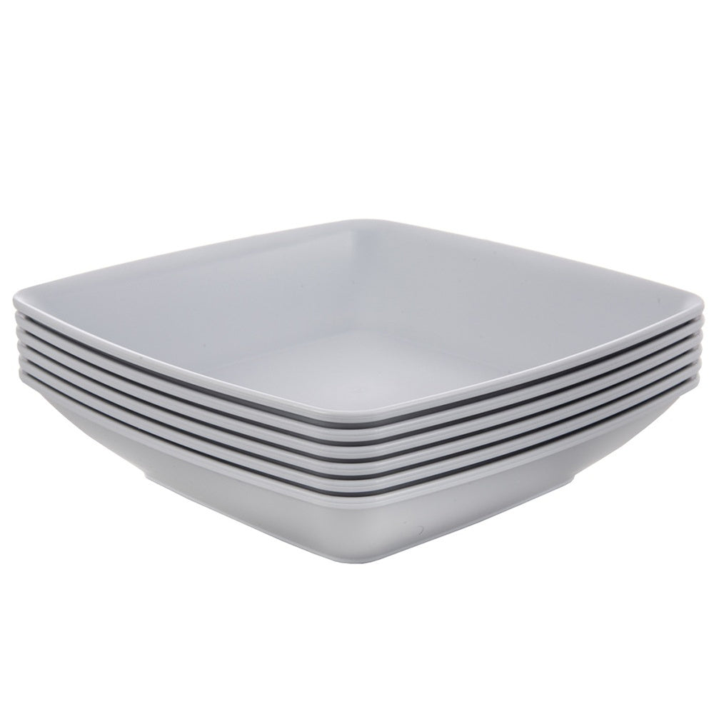 6x Dinner Plastic Plates Deep Reusable Hiking Picnic Manufacturer code 8592381222970