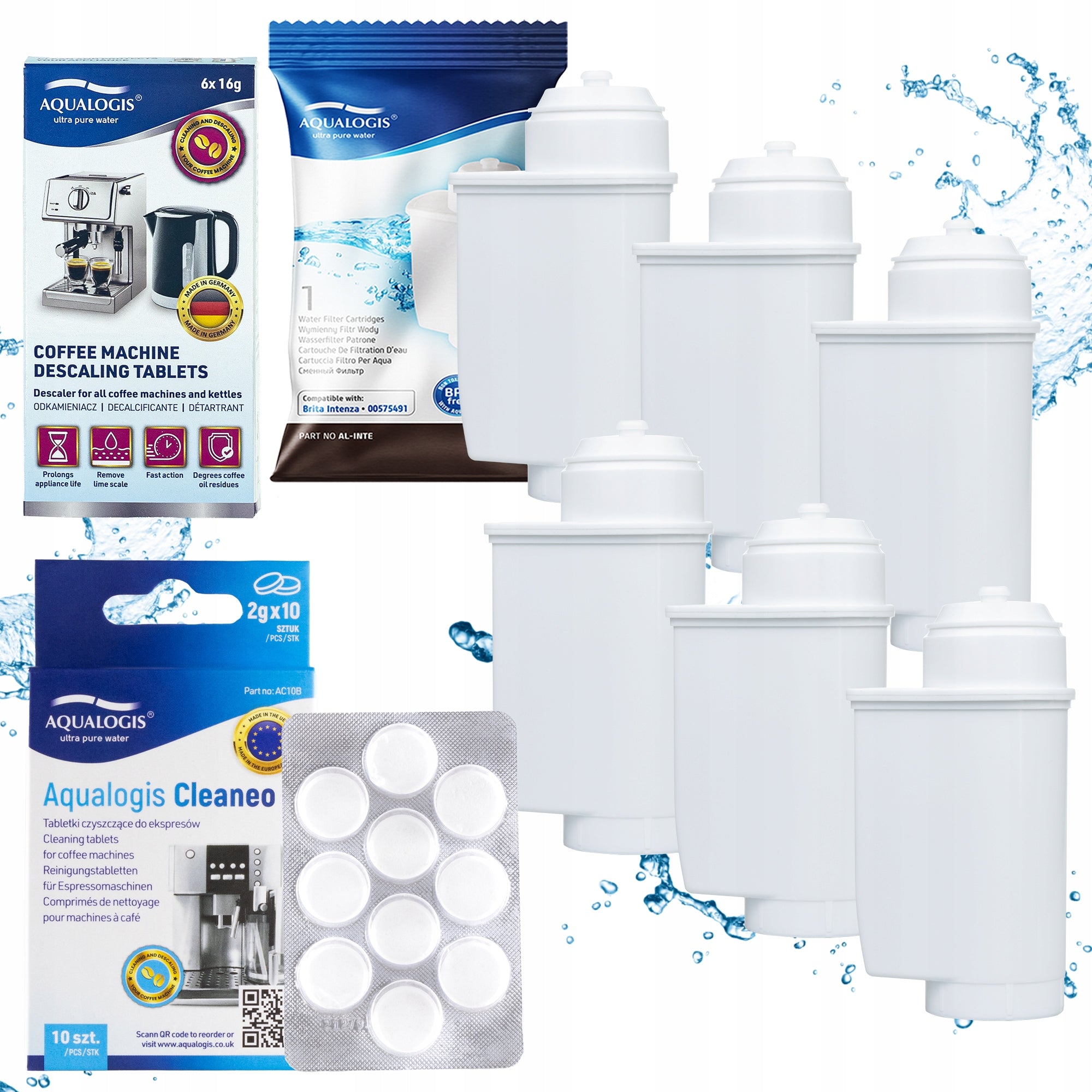 6x Filter For Siemens AL-Inte Machine + Descaler + Tablets Packaging status original