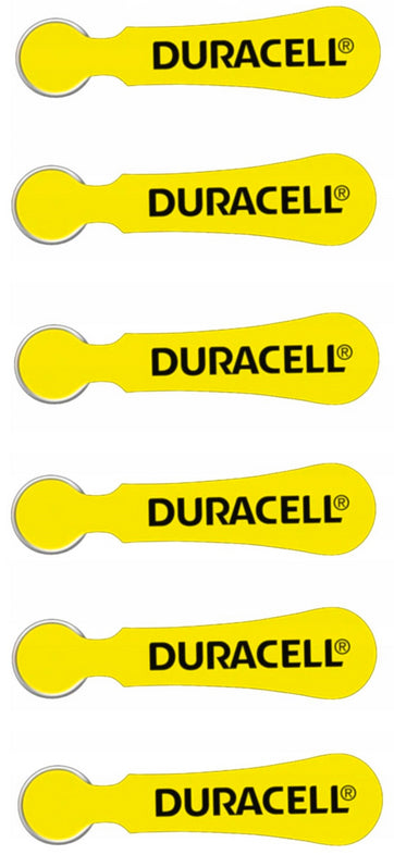 6x HEARING AID BATTERY DURACELL ACTIVAIR 10 PR70 Manufacturer code 10