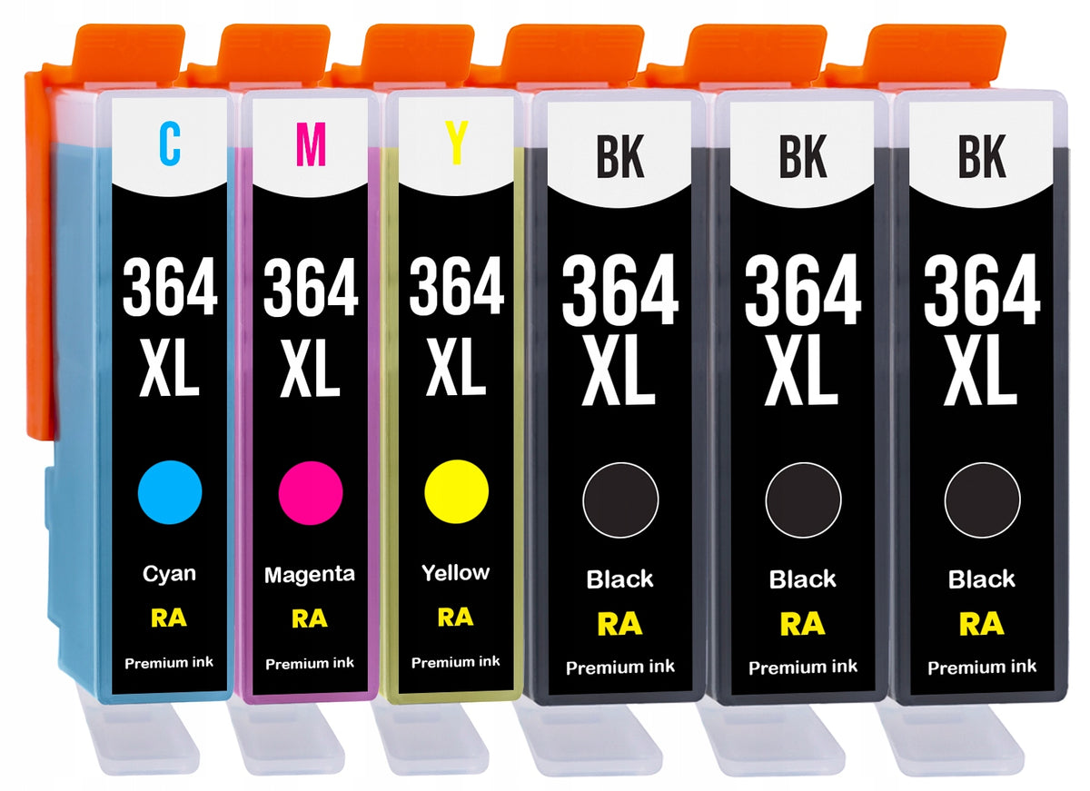 6x INK 364 XL FOR HP PhotoSmart B8550 C5324 C5370