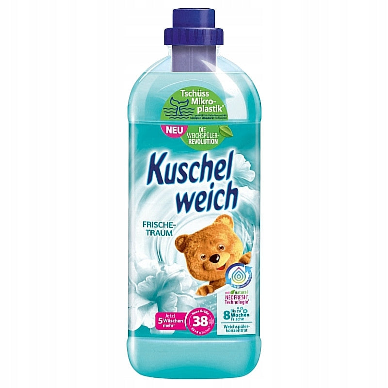 6x KUSCHELWEICH Frischetraum softener 38 washes 1 l Packaging status original