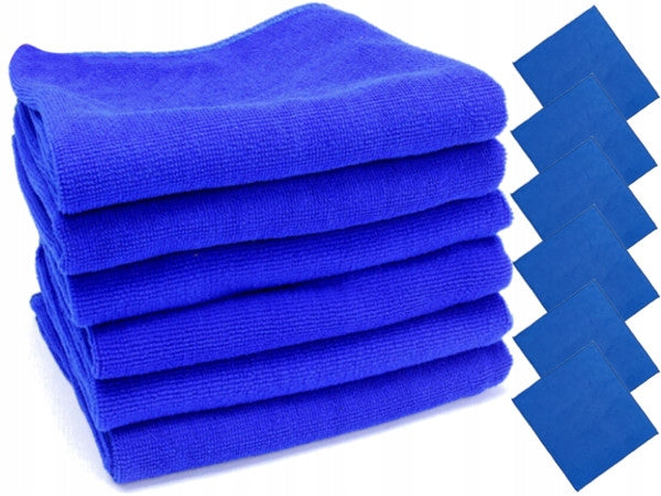 6x MICROFIBER CLOTH CLOTHS FOR POLISHING CAR COCKPIT INTERIOR